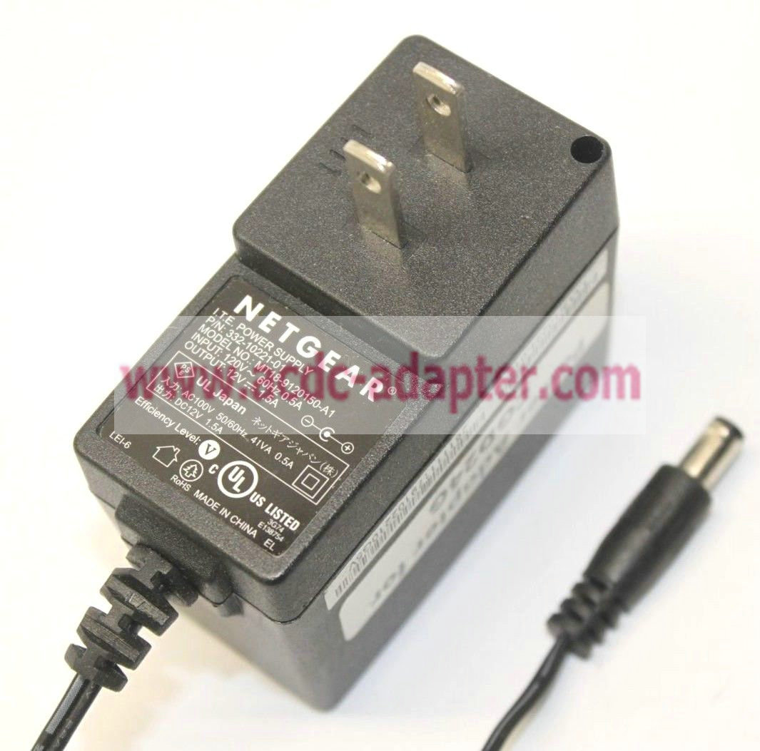 New Netgear MT18-9120150-A1 332-10221-01 ITE Power Supply 12V 1.5A Wireless Router New Netgear MT18-9120150-A1 332-10221-01 ITE Power Supply 12V 1.5A Wireless Router